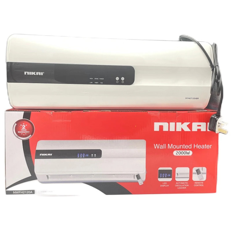 بخاری برقی دیواری نیکایی مدل NWFH2120A